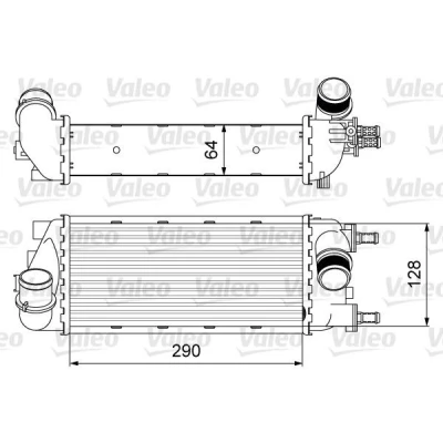 Imagem de VALEO 818585 Intercooler sem válvula de recirculação dos gases escape