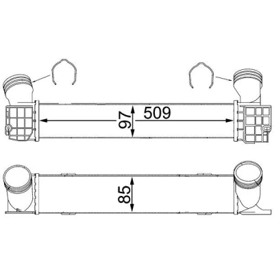 Imagem de MAHLE ORIGINAL CI 146 000S Intercooler BMW: 3 Touring, Sedan, 1 Hatchback
