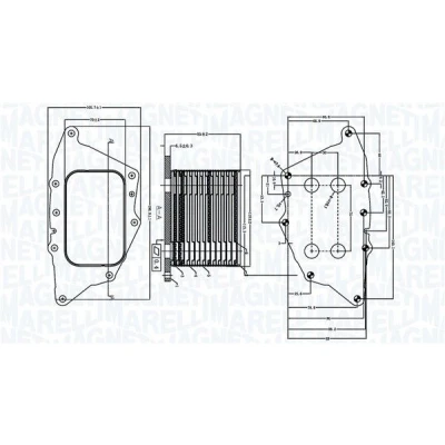 Imagem de MAGNETI MARELLI 350300005000 Radiador de Óleo MINI: Hatchback