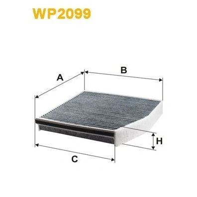Imagem de Filtros habitáculo carvão ativado wix filters wp2099