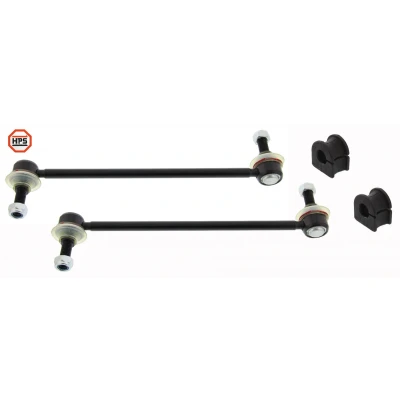 Imagem de MAPCO 53709HPS Kit de reparação, apoio da barra estabilizadora Eixo dianteiro, ambos os lados com acoplamento