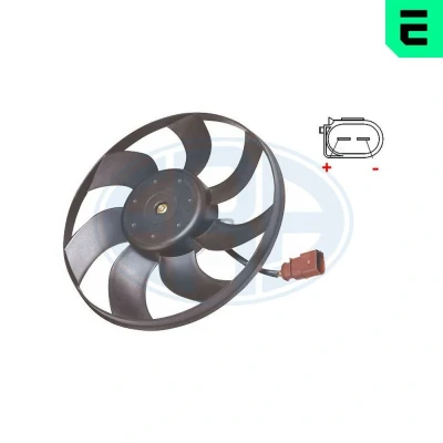 Imagem de ERA 352037 Ventilador de Radiador 296mm 12V SEAT: Leon II Hatchback, Ibiza 4 Sportcoupe, Altea, VOLKSWAGEN: Scirocco III, Golf 5, Eos, AUDI: TT Coupe