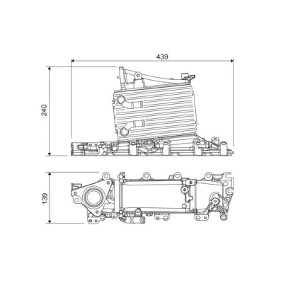 Imagem de VALEO 818683 Intercooler Alumínio sem válvula de recirculação dos gases escape VOLKSWAGEN: Golf 7 Variant, SKODA: Octavia 3 Combi endado, norauto,