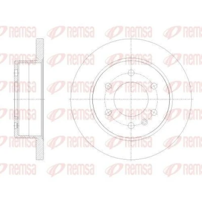 Imagem de REMSA Disco de travão Eixo traseiro 298mm 18mm cheio 62514.00 9104230200,910423020007,9104230300,A9104230200,A910423020007,A9104230300