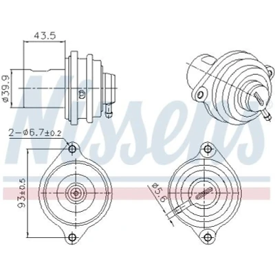 Imagem de NISSENS 98472 Válvula EGR SMART: Fortwo II Coupe