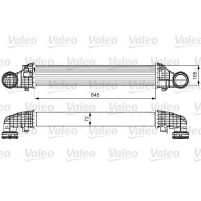 Imagem de VALEO 818606 Intercooler sem válvula de recirculação dos gases escape MERCEDES BENZ: CLS Coupe, Classe E Sedan, T modell