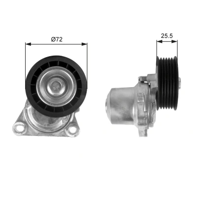 Imagem de GATES FleetRunner Micro V Kit T38408 Polia Tensora FORD: FIESTA 5, MAZDA: 3 Hatchback