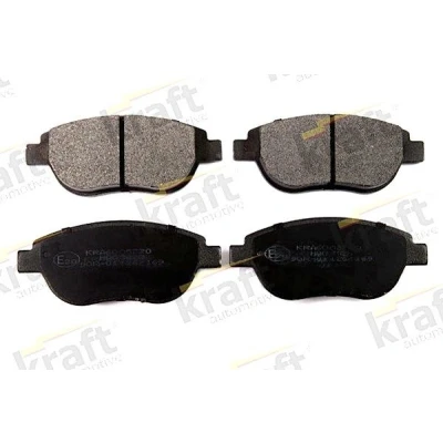 Imagem de KRAFT 6005720 Jogo de pastilhas para travão disco Eixo dianteiro PEUGEOT: 307 SW, 206 Hatchback, 207 CITROËN: C4 I Coupe