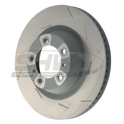 Imagem de SHW Performance PRL39719 Disco de travão Eixo traseiro esquerdo 350 28 interior ventilado, fendido revestido alto carbono PORSCHE: Panamera