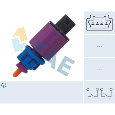 Imagem de FAE 24909 Interruptor de luz stop 4 RENAULT: MEGANE 3, 3 Grandtour