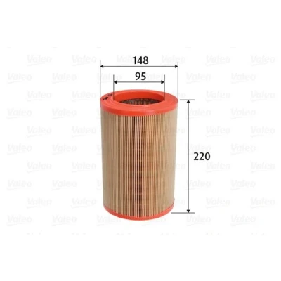 Imagem de VALEO 585765 Filtro de ar 220 148 Cartucho filtrante ALFA ROMEO: Giulietta Hatchback