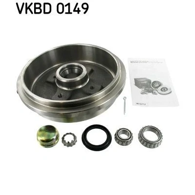Imagem de SKF VKBD 0149 Tambor de Travão com o rolamento da roda integrado 240 VOLKSWAGEN: GOLF 3, Jetta 2, Polo III Hatchback, SEAT: Ibiza Córdoba I Vario