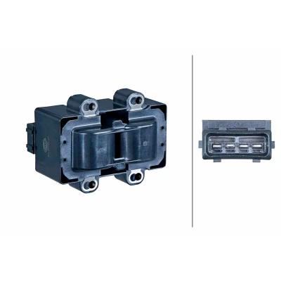 Imagem de HELLA 5DA 358 000 251 Bobina de ignição 4 12 RENAULT: CLIO 2, LAGUNA 2 Grandtour, MEGANE 1 Coach