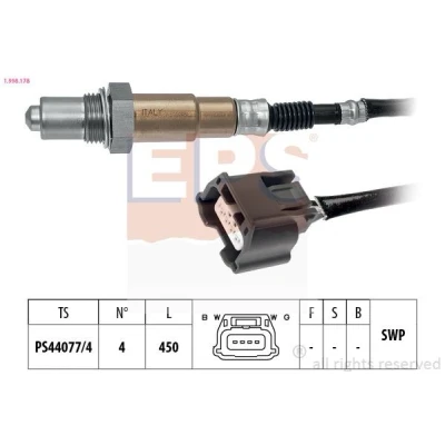 Imagem de EPS 1.998.178 Sonda lambda Made in Italy OE Equivalent com aquecimento, plana, Rosca pré lubrificada NISSAN: Qashqai / Qashqai+2 I, MICRA 4