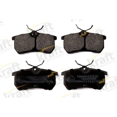Imagem de KRAFT 6012300 Jogo de pastilhas para travão disco Eixo traseiro FORD: Focus Mk1 Hatchback, Carrinha, FIESTA 5
