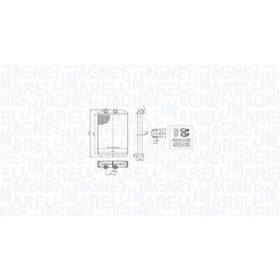 Imagem de MAGNETI MARELLI 350218519000 Radiador Quente RENAULT: Kangoo II / Grand