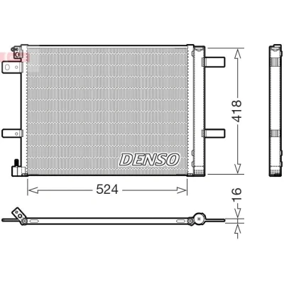 Imagem de DENSO DCN07062 Condensador 524mm