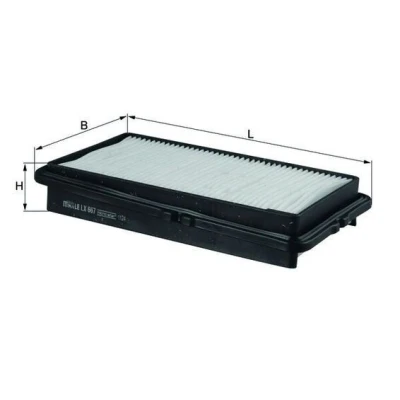 Imagem de MAHLE ORIGINAL LX 667 Filtro de ar 39,4 138 247,0 Cartucho filtrante HONDA: ACCORD 4, 5, ROVER: 600