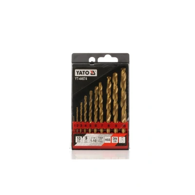Imagem de YATO YT 44674 Kit de brocas helicoidais para metal 1, 2, 3, 4, 5, 6, 7, 8, 9, 10 1