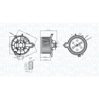 Imagem de MAGNETI MARELLI 069412733010 Ventilador do Habitáculo