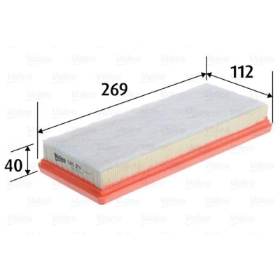 Imagem de VALEO 585219 Filtro de ar 40 112 269 Cartucho filtrante SMART: Fortwo II Coupe, I Cabrio
