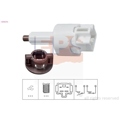 Imagem de EPS 1.810.212 Interruptor de luz stop mecânico Made in Italy OE Equivalent CITROËN: C1 I, SUZUKI: Jimny SUV, TOYOTA: Corolla Verso