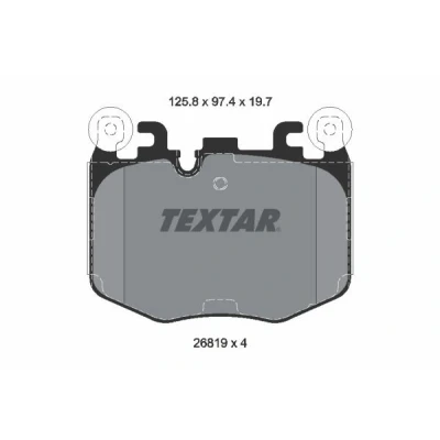 Imagem de TEXTAR Jogo de pastilhas para travão disco preparado indicador aviso desgaste com pesos equilíbrio 2681901