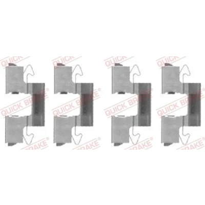 Imagem de QUICK BRAKE 109 1714 Kit de acessórios, pastilhas travão MITSUBISHI: COLT 4, Lancer 6 Limousine