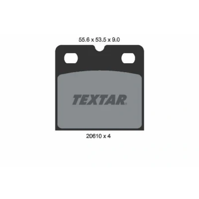 Imagem de TEXTAR 2061005 Jogo pastilhas travão, travão de estacionamento disco