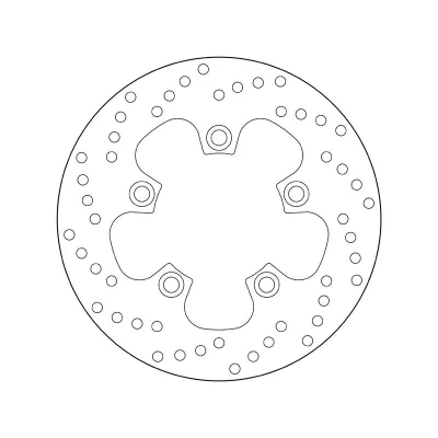 Imagem de BREMBO Disco de travão Fixed , Serie Oro traseira 220mm 5mm 5 perfurado 68B40744 Discos