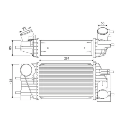 Imagem de VALEO 822919 Intercooler Alumínio sem sensor NISSAN: Juke