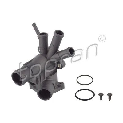 Imagem de TOPRAN 107 330 Flange com juntas sem termóstato, parafusos VOLKSWAGEN: GOLF 2, Jetta Polo II Hatchback, SEAT: Ibiza 2