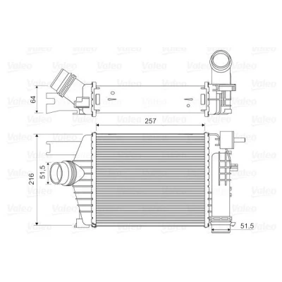 Imagem de VALEO 818343 Intercooler sem válvula de recirculação dos gases escape RENAULT: Captur, Clio 4, DACIA: Duster II