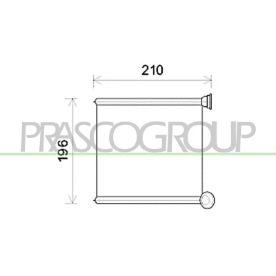 Imagem de PRASCO AD324H001 Radiador Quente VOLKSWAGEN: Golf 7 Variant, 7, Passat B8 AUDI: A3 Sedan, Hatchback, Sportback, SEAT: Leon III ST