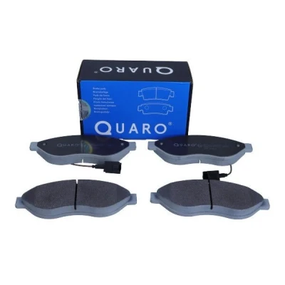 Imagem de QUARO QP7603 Jogo de pastilhas para travão disco com contacto avisador desgaste integrado parafusos pinça acessórios