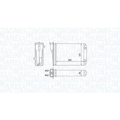 Imagem de MAGNETI MARELLI 350218463000 Radiador Quente