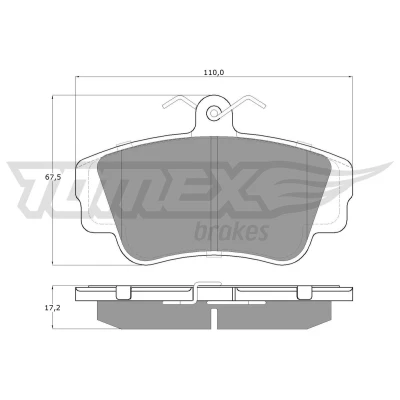 Imagem de TOMEX brakes TX 13 99 Jogo de pastilhas para travão disco Eixo dianteiro VOLVO: 440 K, 460 L, 480 E