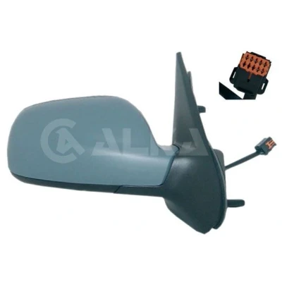 Imagem de Espelho retrovisor Alkar 6122365 à direita com subcapa elétrico aquecível, sensor de temeperatura, tom azul, convexo para veículo volante es