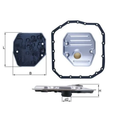 Imagem de MAHLE ORIGINAL HX 265D Filtro de Transmissão com junta