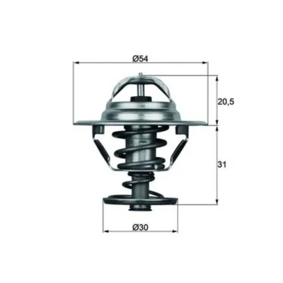 Imagem de MAHLE ORIGINAL TX 10 88D Termóstato, líquido de refrigeração 88 54 com junta LAND ROVER: Discovery 1, Defender SUV, SUV Cabrio