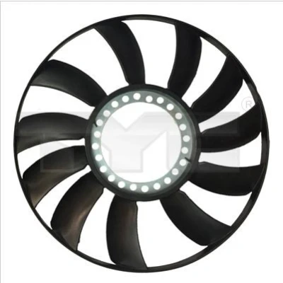 Imagem de TYC 802 0056 2 Ventoinha do ventilador, refrigeração motor 345mm AUDI: A4 B5 Avant, Sedan, A6 C5 VOLKSWAGEN: Passat GP Variant