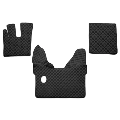 Imagem de F CORE FL26 BLACK Conjunto de tapete chão Couro artificial à frente 3 preto