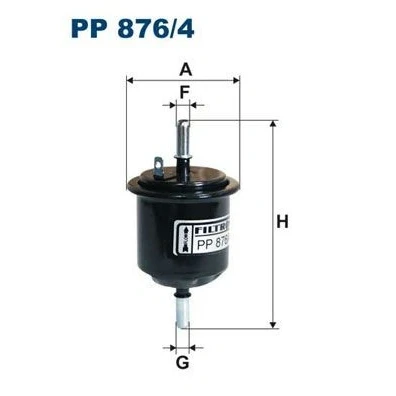 Imagem de FILTRON PP 876/4 Filtro de Combustível dos tubos 8 HYUNDAI: ACCENT 2