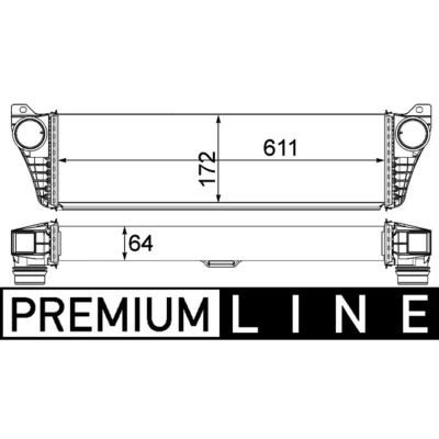 Imagem de MAHLE ORIGINAL CI 150 000P Intercooler MERCEDES BENZ: Vito Mixto, Viano