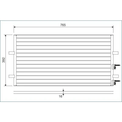 Imagem de VALEO 814087 Condensador sem secador Alumínio 392 R 134a