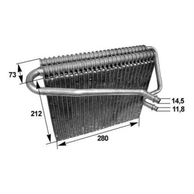 Imagem de MAHLE ORIGINAL AE 47 000S Evaporador sem válvula de expansão