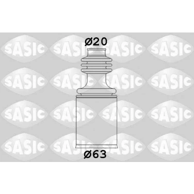 Imagem de SASIC 2003421 Fole de Transmissão do lado da caixa velocidades CITROËN: Saxo Hatchback, AX, PEUGEOT: 106 I II Hatchback
