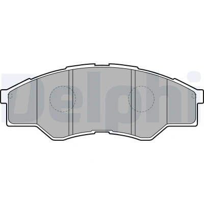 Imagem de Conjunto de pastilhas travão, travão disco DELPHI LP2060, Frente