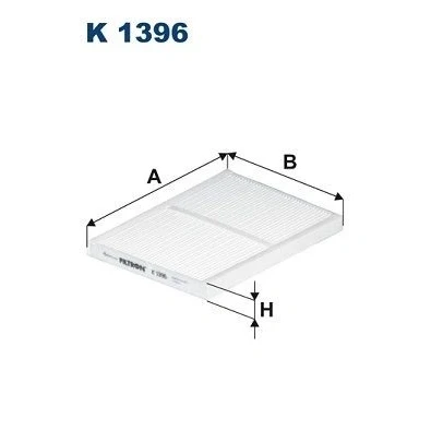 Imagem de FILTRON K 1396 Filtro, ar do habitáculo Filtro de partículas 271mm 197mm 21mm