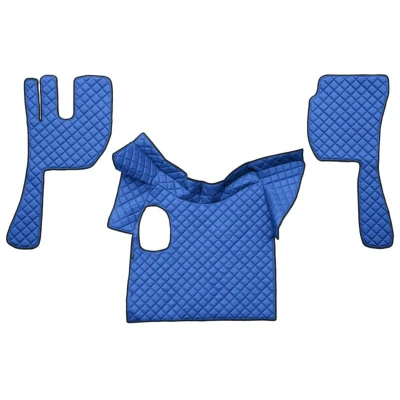 Imagem de F CORE FL12 BLUE Conjunto de tapete chão Couro artificial à frente 3 Azul